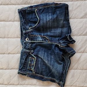 Women's 31 Cowgirl Tuff mid-rise jean shorts